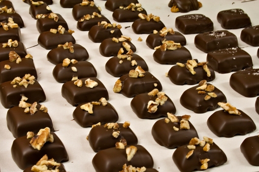 Chocolate-covered caramels